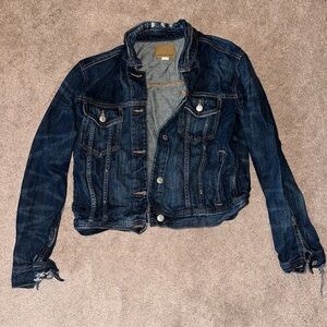 American Eagle dark wash jean jacket size S